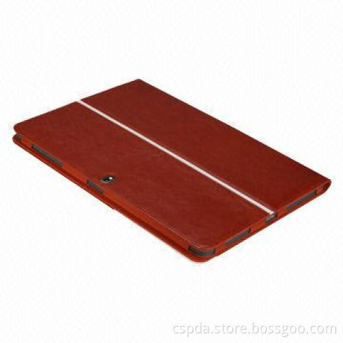 Book Folio Slim Case for Samsung Galaxy Note Pro 12.2, with White Stripe and Name Card Slot